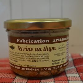 Terrines au thym (260mL/190g)